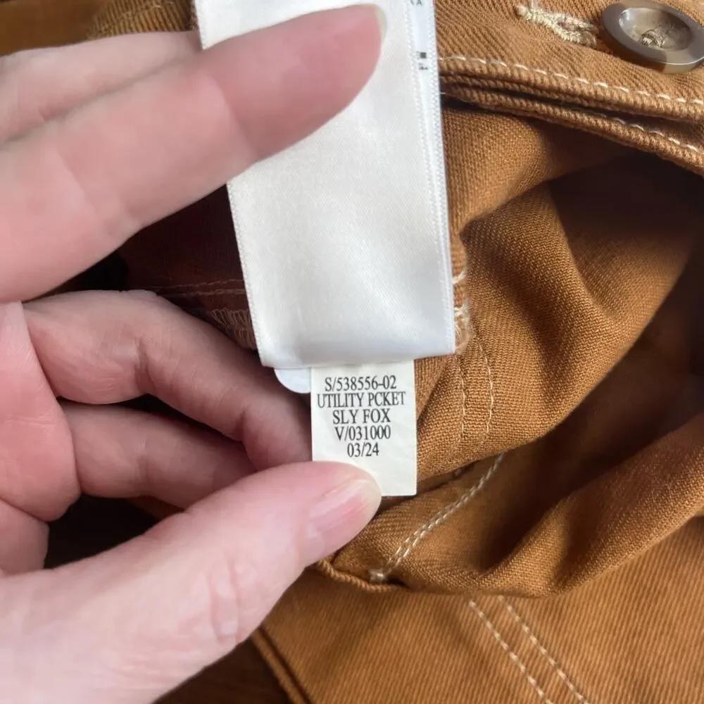 NWT Old Navy Size 2 Sly Fox Rust 100% Cotton Twill High Rise Utility Mini Skirt - Picture 12 of 12